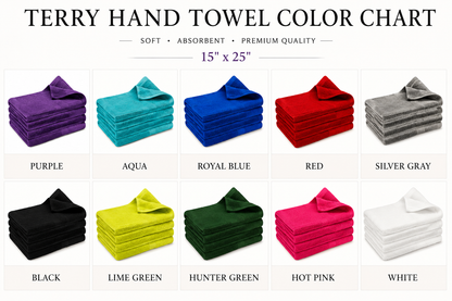Terry Hand Towel Color Chart
