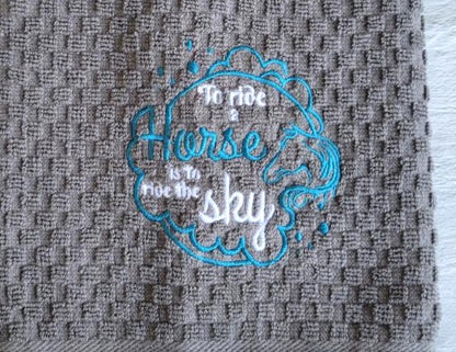 To Ride a Horse is to Ride the Sky Towel