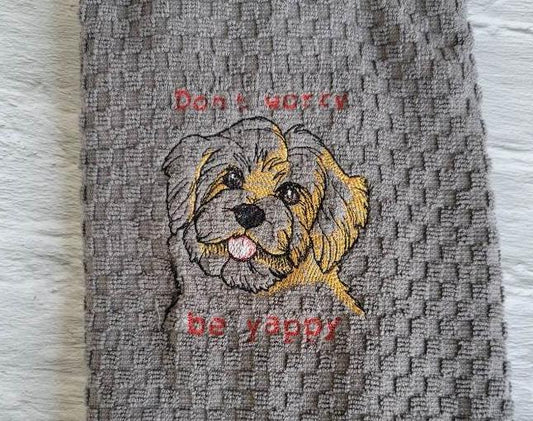 Don't Worry Be Yappy Towel