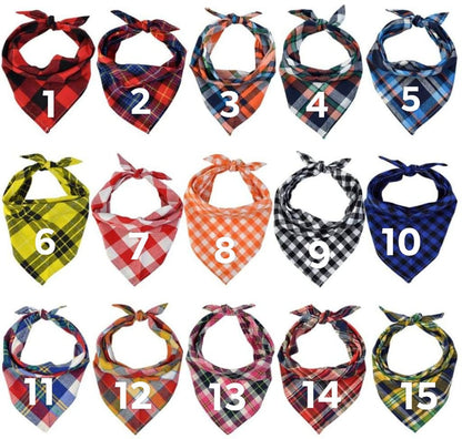Woof with Paw Prints Tie Bandana