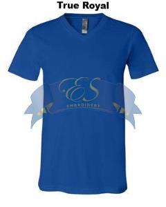 Short-Sleeve V-Neck T-Shirt - ES Embroidery