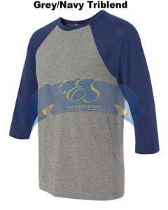 3/4-Sleeve Baseball T-Shirt - ES Embroidery