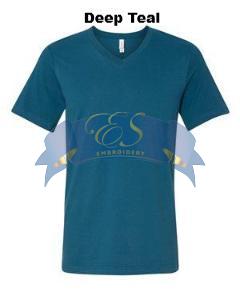 Short-Sleeve V-Neck T-Shirt - ES Embroidery
