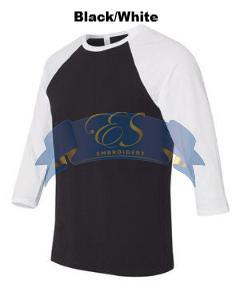 3/4-Sleeve Baseball T-Shirt - ES Embroidery