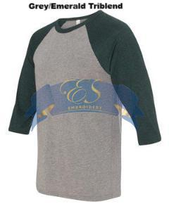 3/4-Sleeve Baseball T-Shirt - ES Embroidery