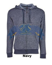 Denim Fleece Full-Zip Hoody - ES Embroidery