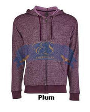 Denim Fleece Full-Zip Hoody - ES Embroidery