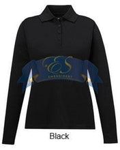 Performance Long-Sleeve Piqué Polo - ES Embroidery