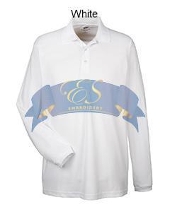Cool & Dry Long-Sleeve Mesh Piqué Polo - ES Embroidery