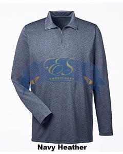Cool & Dry Heathered Performance Quarter-Zip - ES Embroidery