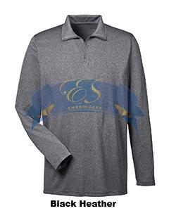 Cool & Dry Heathered Performance Quarter-Zip - ES Embroidery