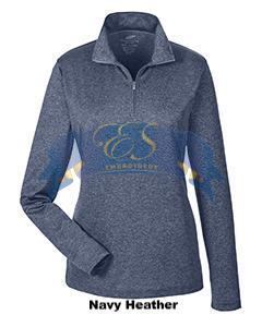 Heathered Performance Quarter-Zip - ES Embroidery