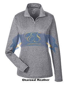 Heathered Performance Quarter-Zip - ES Embroidery