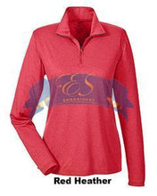 Heathered Performance Quarter-Zip - ES Embroidery