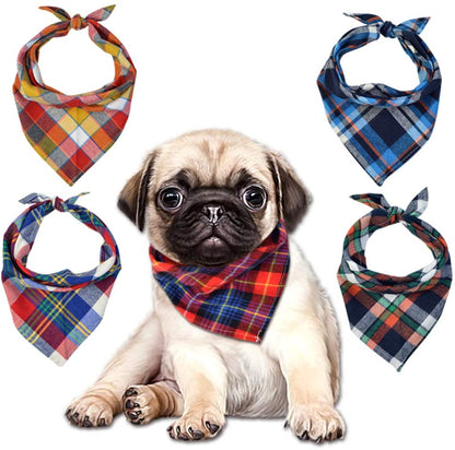 Woof with Paw Prints Tie Bandana