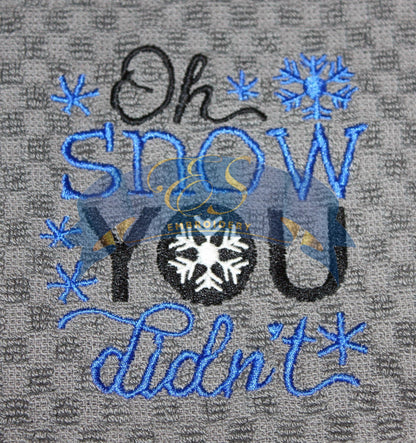 Oh Snow You Didn't! Kitchen Towel