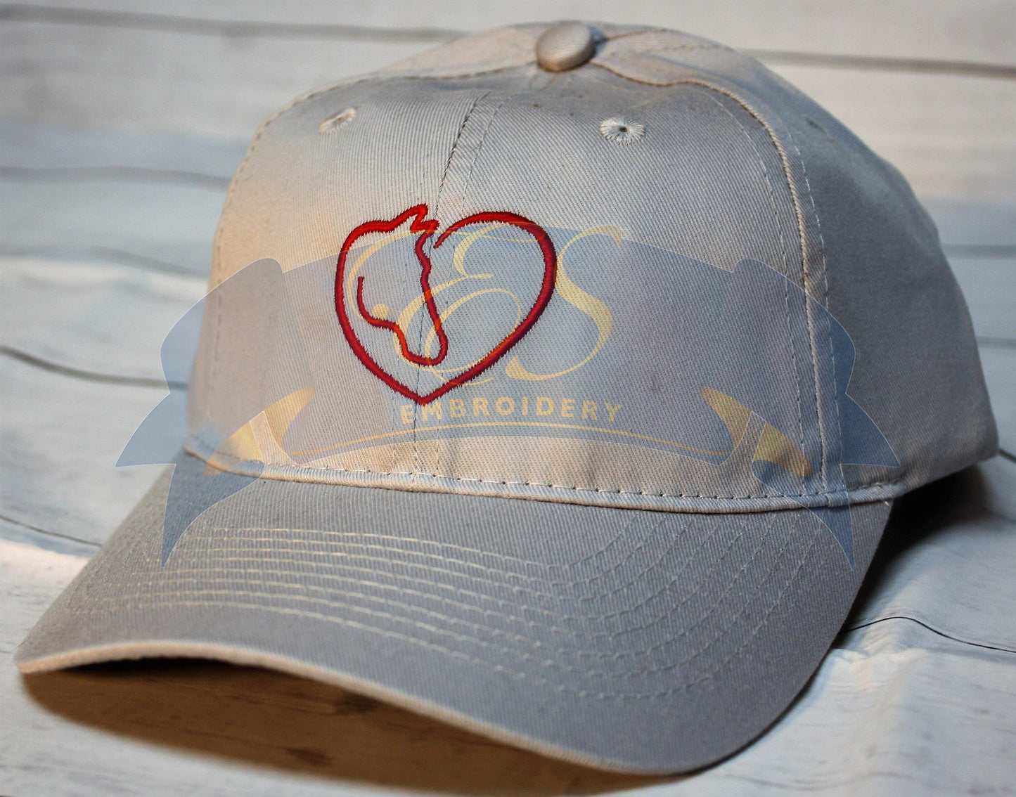 Horse Head in Heart Hat