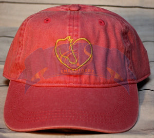 Horse Head in Heart Hat
