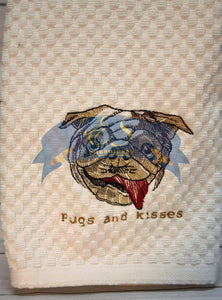 Pugs and Kisses Towel
