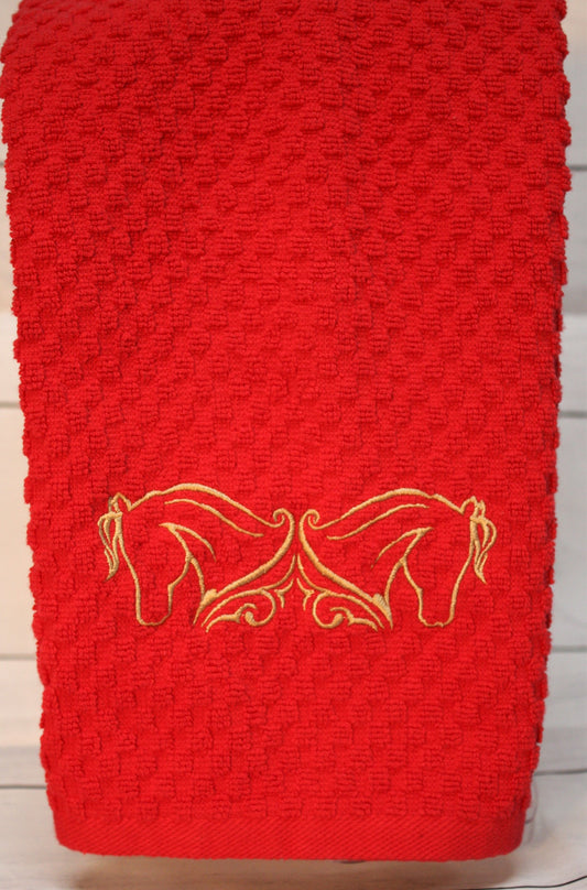 Mirror Horse Head Towel