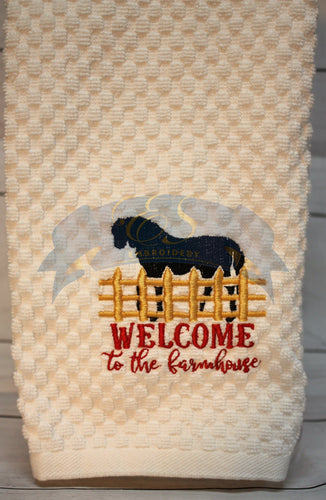 Welcome to the Farmhouse Towel