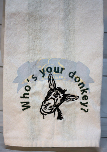 Who's Your Donkey Towel
