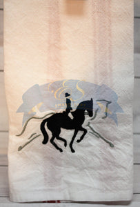 Dressage Horse with Rider Towel