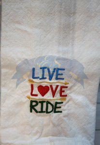 Live, Love, Ride Towel