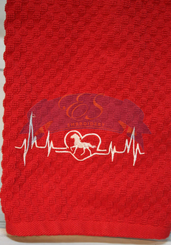Heartbeat with Horse Towel