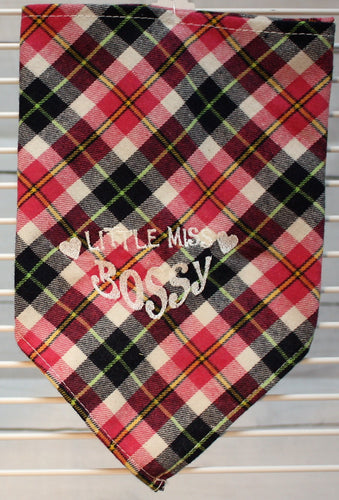 Little Miss Bossy Tie Bandana