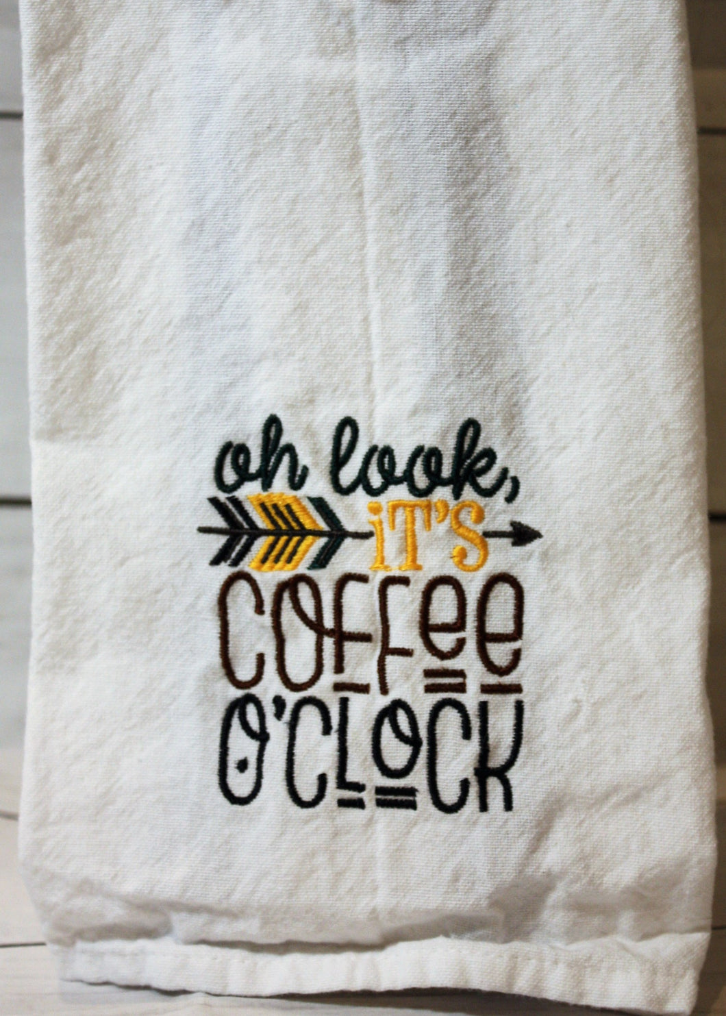 Oh Look It's Coffee O'clock Kitchen Towel
