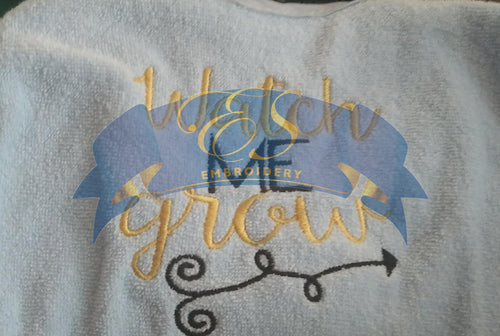 Watch me Grow Hooded Bath Towel