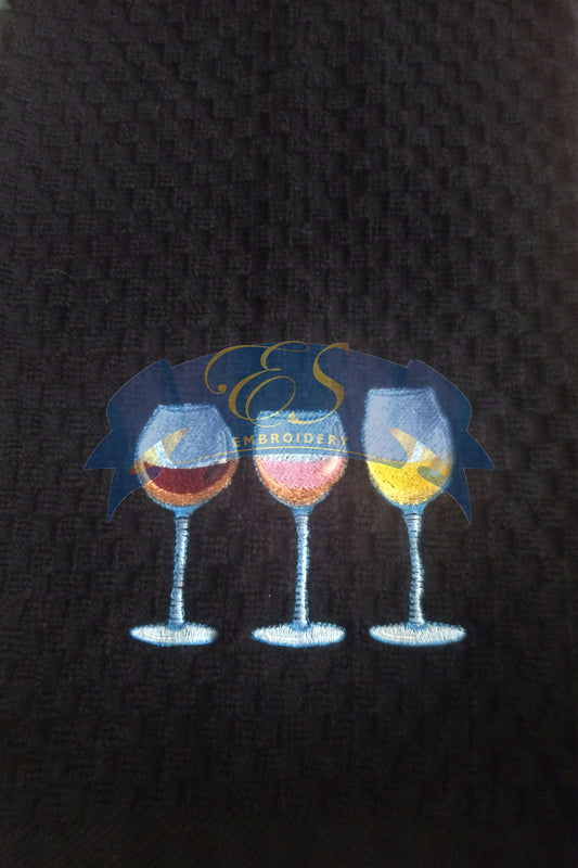 Wine Glasses Kitchen Towel