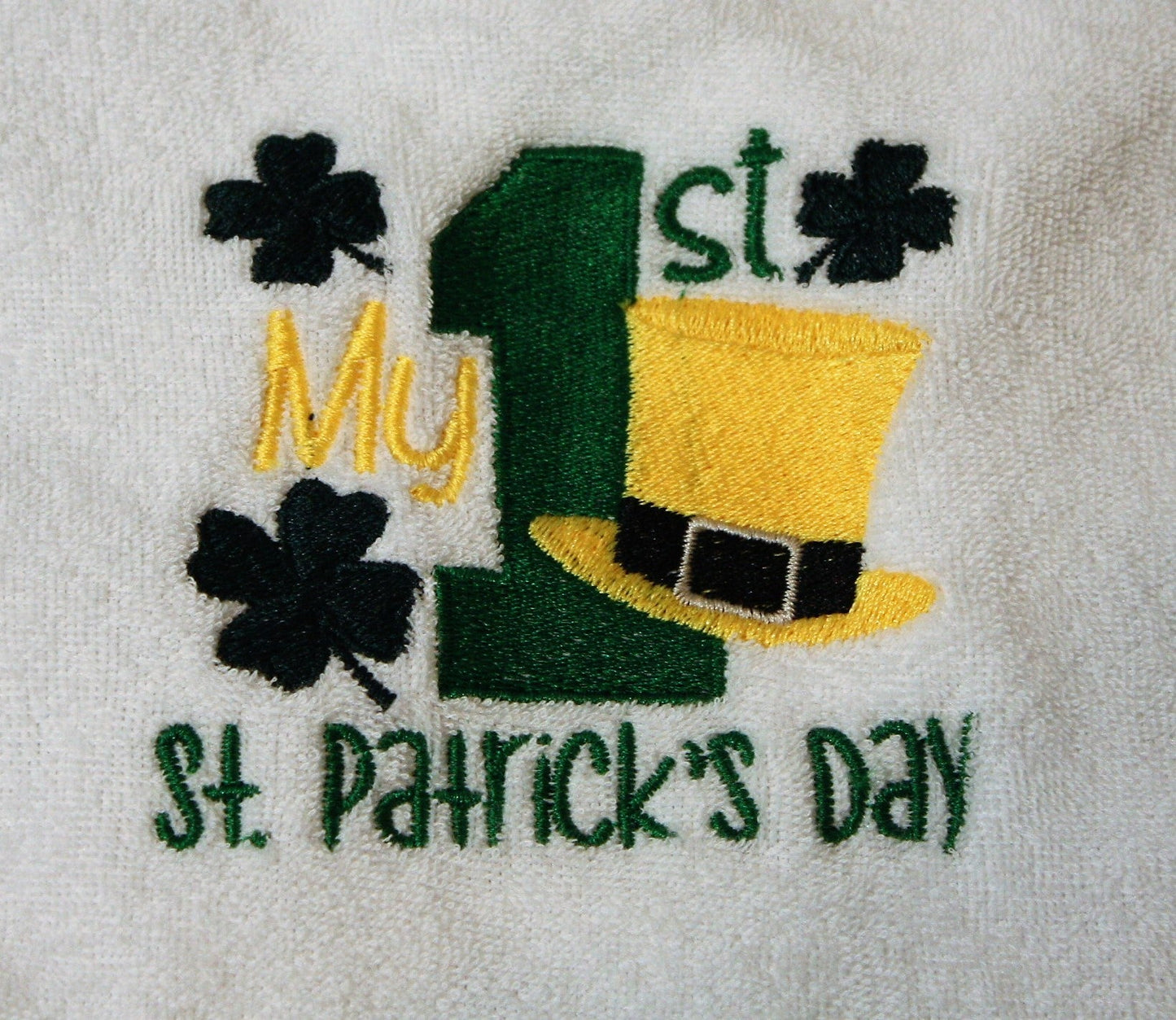 My 1st St. Patrick's Day Bib Version 1