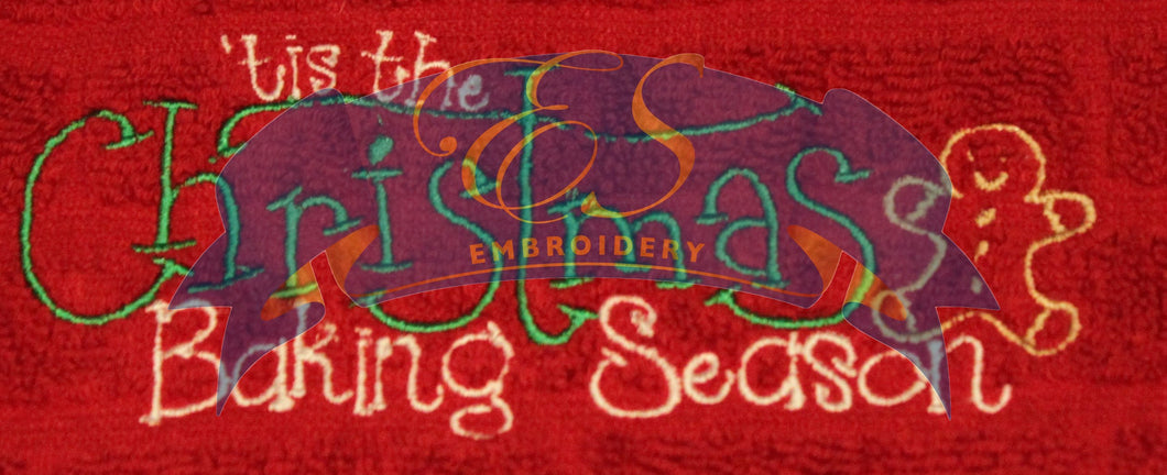 Tis' the Christmas Baking Season Towel