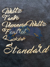 Standard: Waltz, Tango, Viennese Waltz, Foxtrot, Quickstep