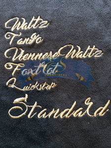 Standard: Waltz, Tango, Viennese Waltz, Foxtrot, Quickstep