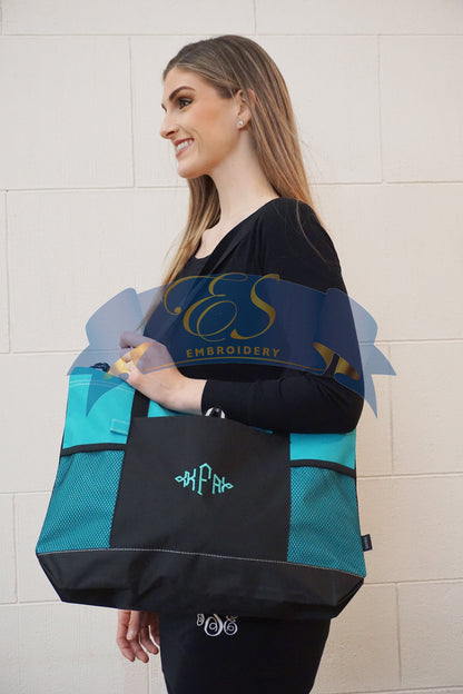 Zippered Tote - ES Embroidery