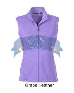 Mélange Fleece Vest - ES Embroidery