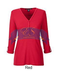 Convertible Sleeve Knit Top - ES Embroidery