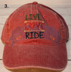 Live, Love, Ride Hat