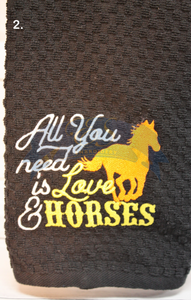 All you need is Love & Horses Towel