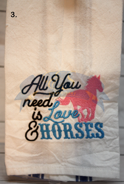 All you need is Love & Horses Towel