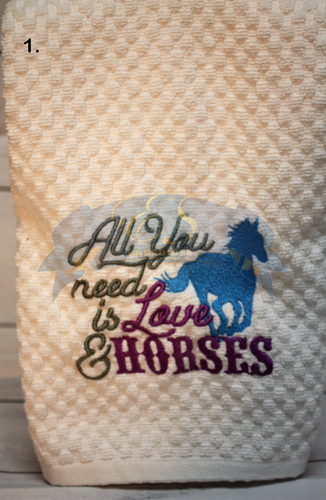 All you need is Love & Horses Towel
